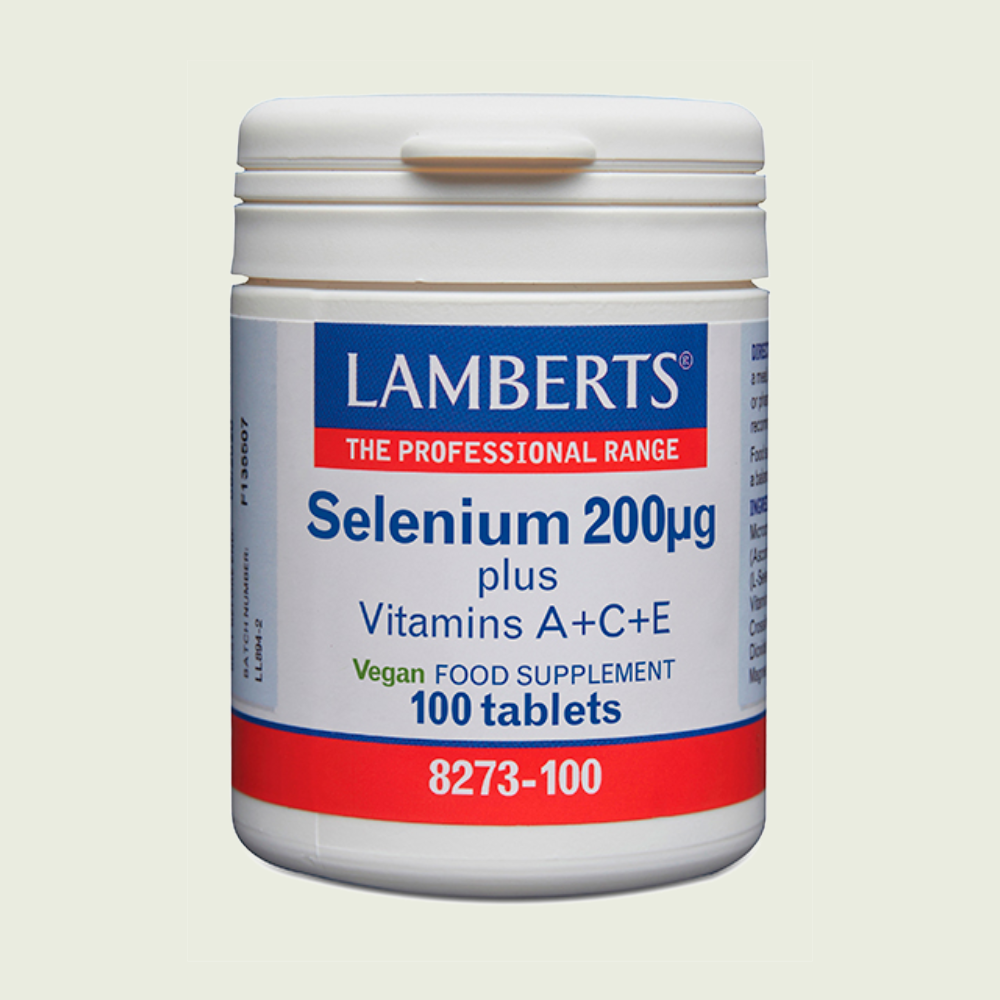 Selenio 200 µg 100 tabletas – Lamberts