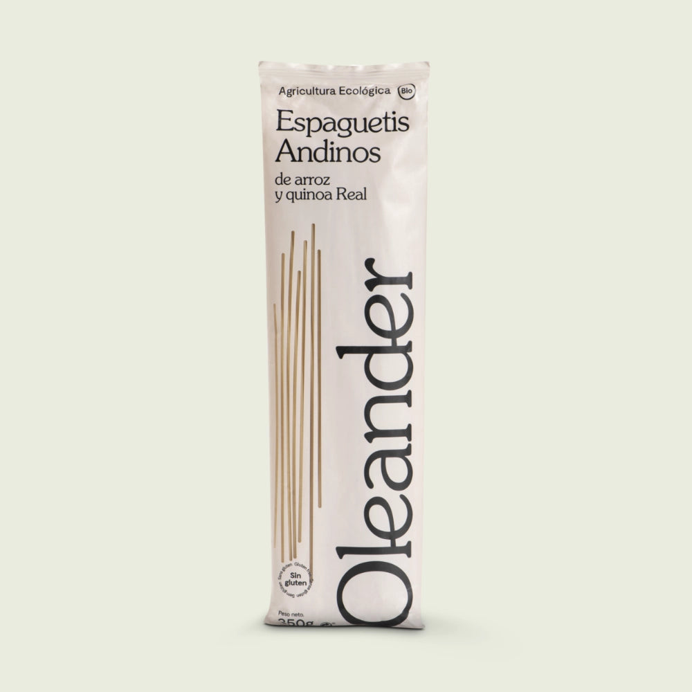 Spaguetti Andino Arroz y Quinoa 250 g – Oleander
