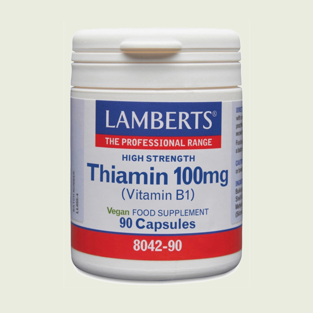 Tiamina (vitamina B1) 100 mg 90 cápsulas – Lamberts