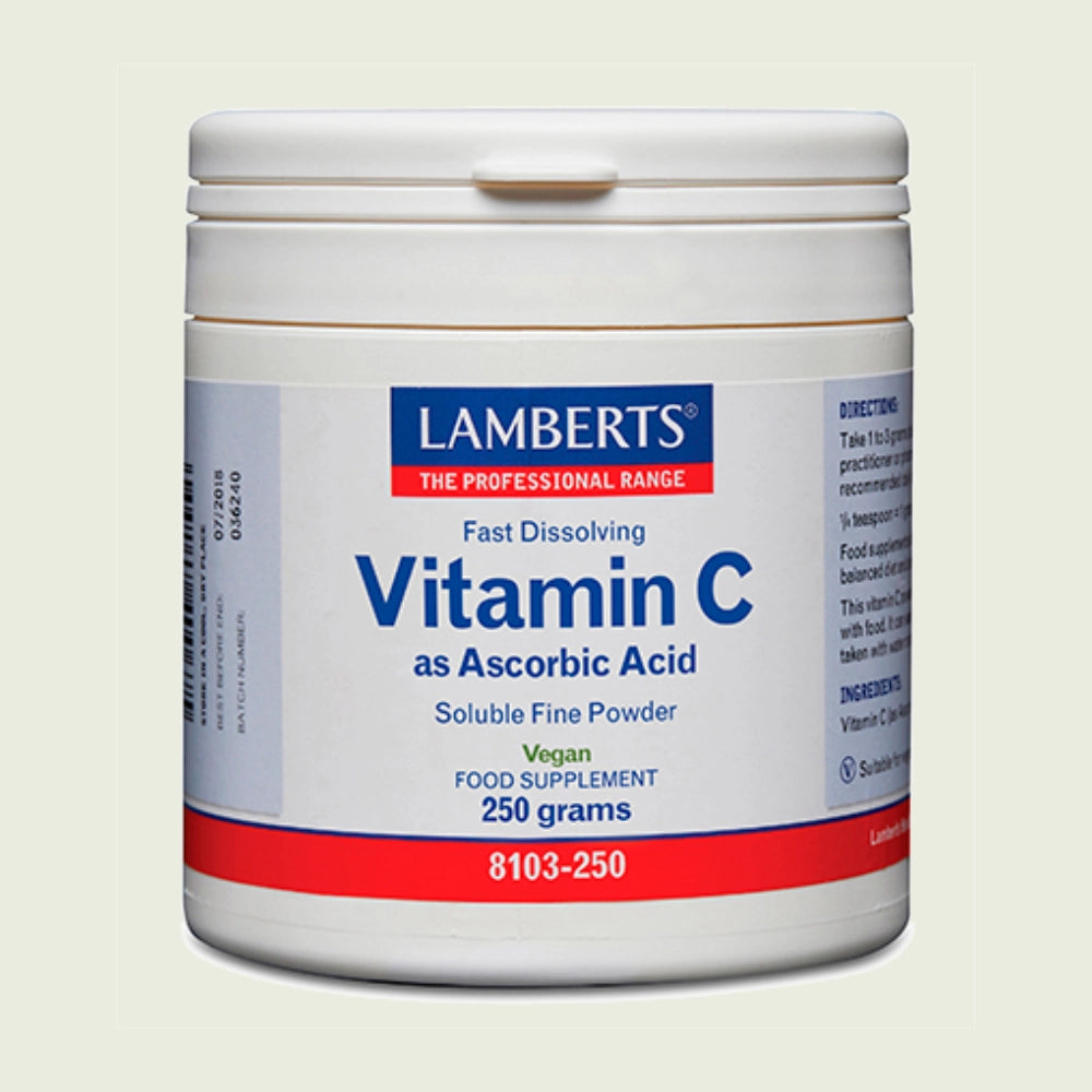 Vitamina C en polvo 250 g – Lamberts