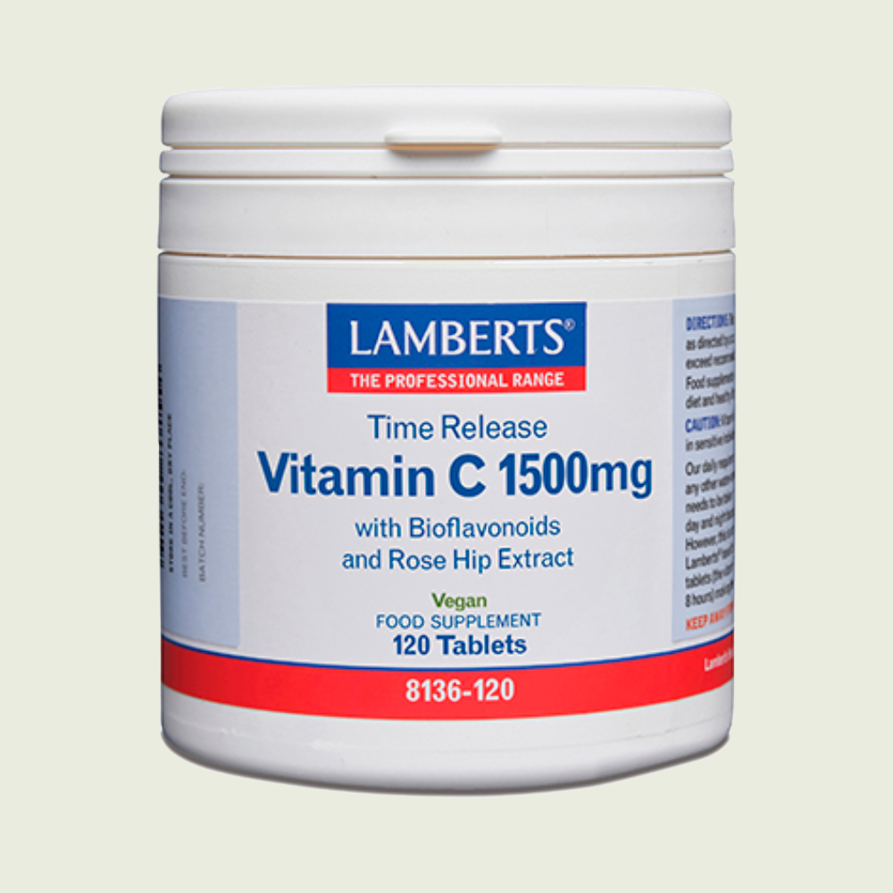 Vitamina C 1500 mg 120 tabletas – Lamberts