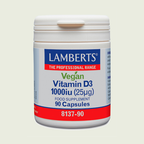 Vitamina D3 Vegana 1000 UI 90 cápsulas – Lamberts