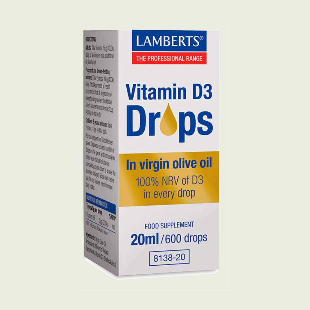Vitamina D líquida en gotas 20 ml – Lamberts